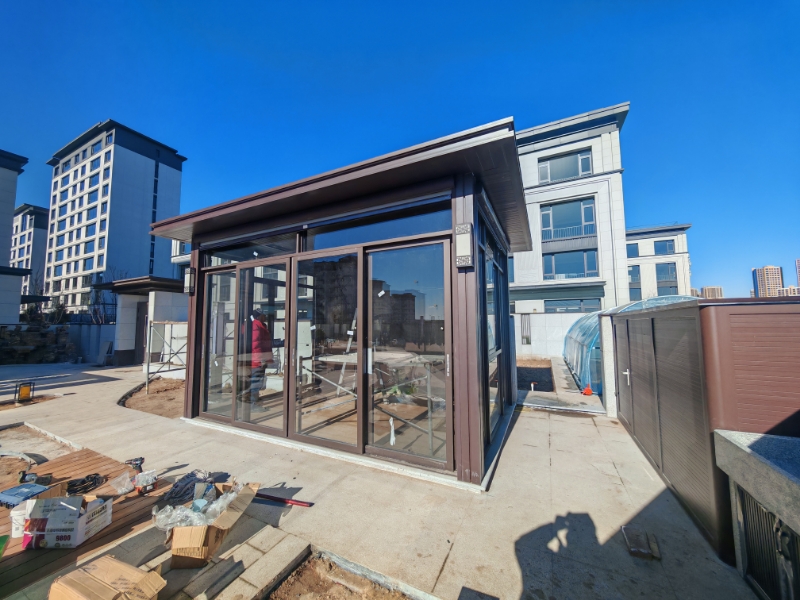 户外新中式风格凉亭茶室案例分享   